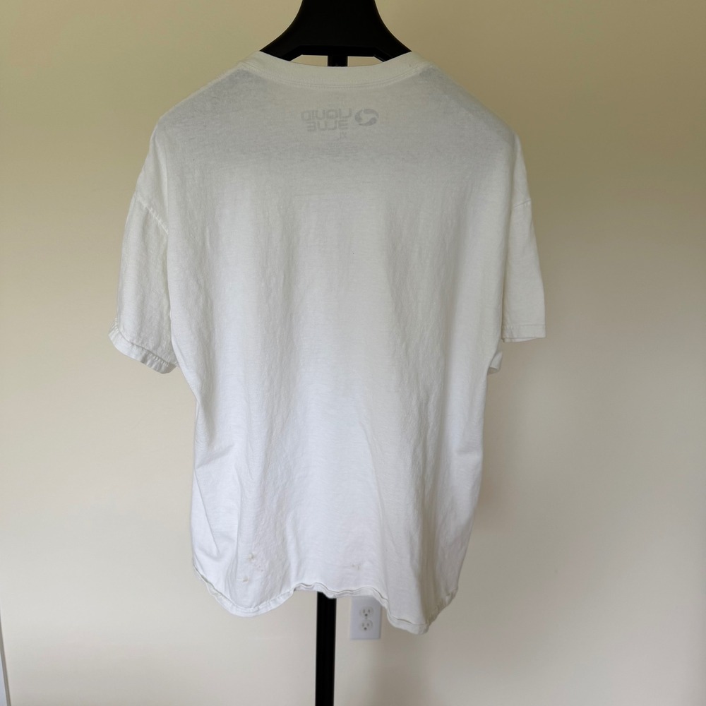 Liquid Blue Pink Floyd Sketch T-Shirt White XL Rock Band Notebook Tee - Picture 3 of 12